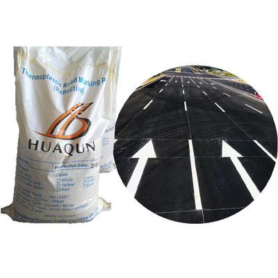 satın al 180 ~ 220 °C uygulama sıcaklığı, 25 kg ambalaj ve yansıtıcı cam boncukları ile sıcak erime termoplastik yol işaretleme boya Çevrimiçi üretim