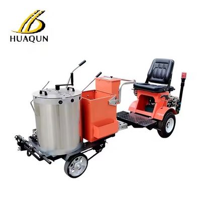 satın al Yüksek kapasiteli 100 kg tank ve fişlendirilebilir manuel karıştırıcı cihazları olan el ile itmek için termoplastik yol işaretleme makinesi Çevrimiçi üretim