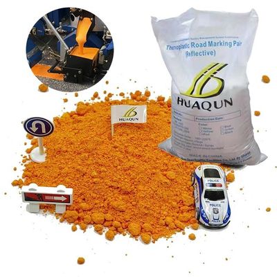 satın almak Hua Qun Fabrikası Yüksek Yansıtıcılıklı Yol Kaplama BS3262 Cam Kuyruklu Termoplastik Boya Çevrimiçi üretim