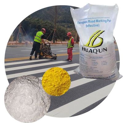satın al Yol yüzeylerinde yapışkanlık ve kayma direnci için dayanıklı AASHTO M249 yansıtıcı termoplastik boya Çevrimiçi üretim