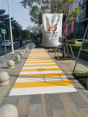 satın al Yol çizgisi boyası Sarı beyaz renk trafik kaplama tozu Termoplastik Sıcak Erime yol işaretleme boyası HUAQUN Çevrimiçi üretim