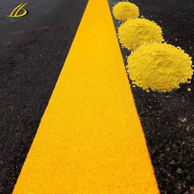 satın al Dayanıklı ve Yüksek Görünürlüklü Yol Yüzey İşaretlemeleri için 180–220°C Uygulama Sıcaklığına Sahip Sarı Termoplastik Yol Çizgi Boya Tozu Çevrimiçi üretim