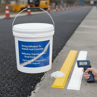 satın al Asfalt ve Betona güçlü yapışkanlığı olan yansıtıcı termoplastik yol boyası ve yüksek retro yansıtıcılıklı cam boncukları karışımı 180 ~ 220 ° C'de uygulanabilir Çevrimiçi üretim