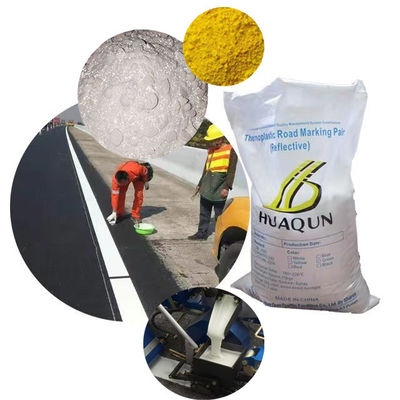 Yüksek yansıtıcı termoplastik yol işaretleme boyası Cam boncukları ile toz kaplama esas olarak reçine ürünü