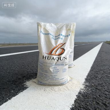 Sürekli yol güvenliği kaplaması için yüksek görünürlüklü cam boncukları olan hızlı kuruma termoplastik yol işaretleme boyası