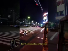 Yol işaretlemesi için uzun ömürlü ve aşınmaya dayanıklı termoplastik boya