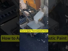 Yol işaretlemeleri için yüksek görünürlükte termoplastik boya Hızlı ve kolay uygulama süreci