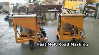 Elle itmek yol işaretleme makinesi