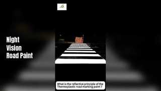Termoplastik yol çizgi boyasının yansıtma prensibi nedir?